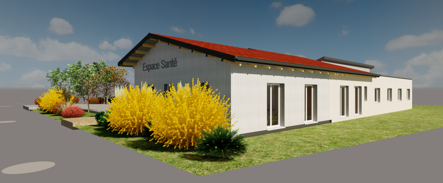 Cabinet Kinésithérapie - Vue 3D 2